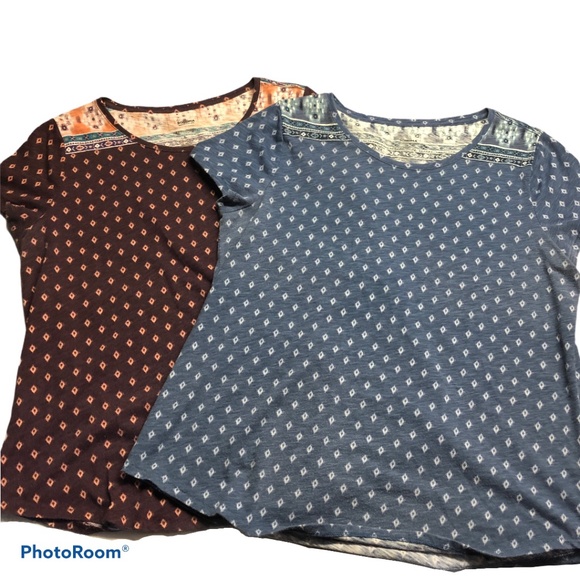 Sonoma Tops - Sonoma Short Sleeve Tops set of 2 Blue and Purple